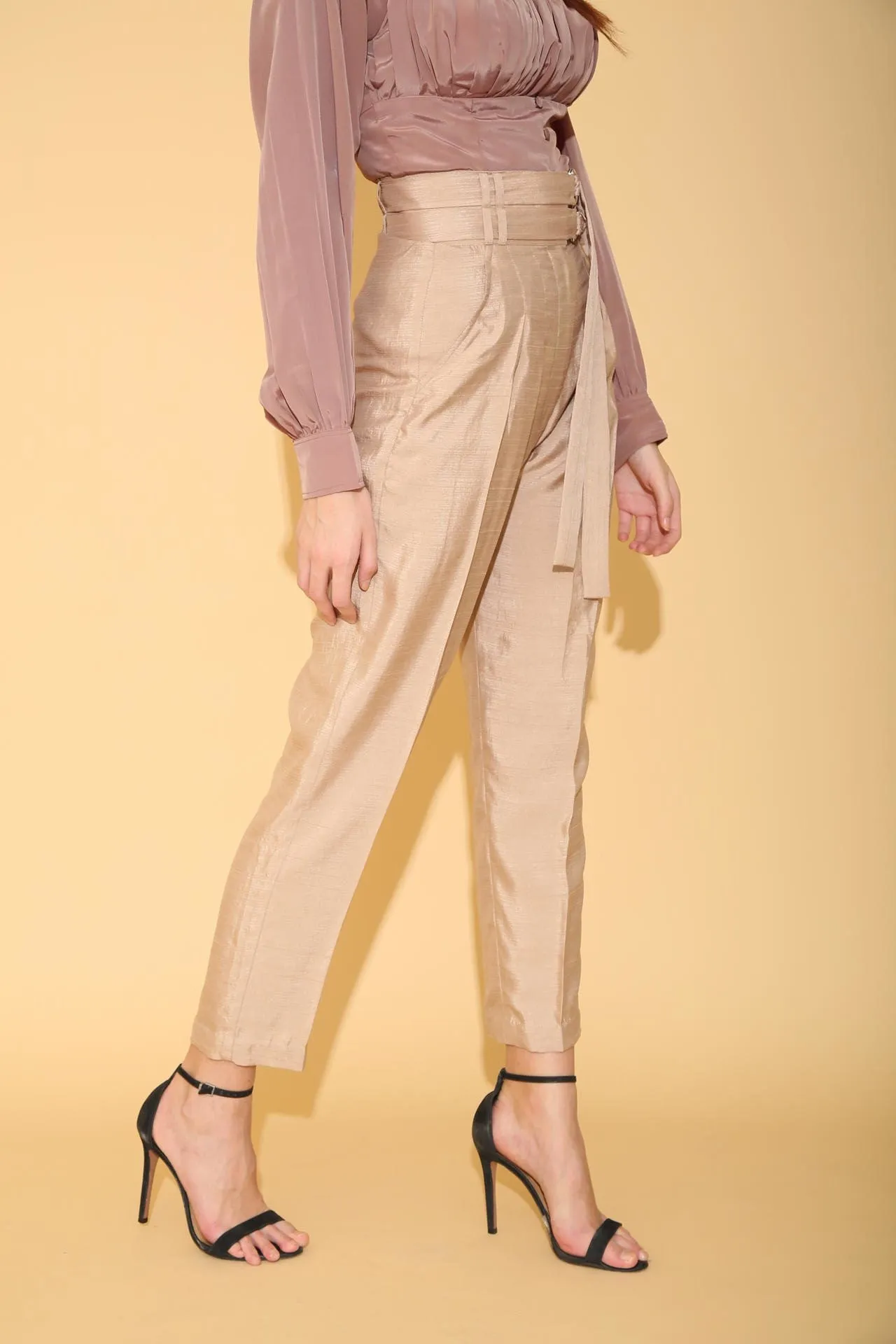 Double Belted Pencil Pants