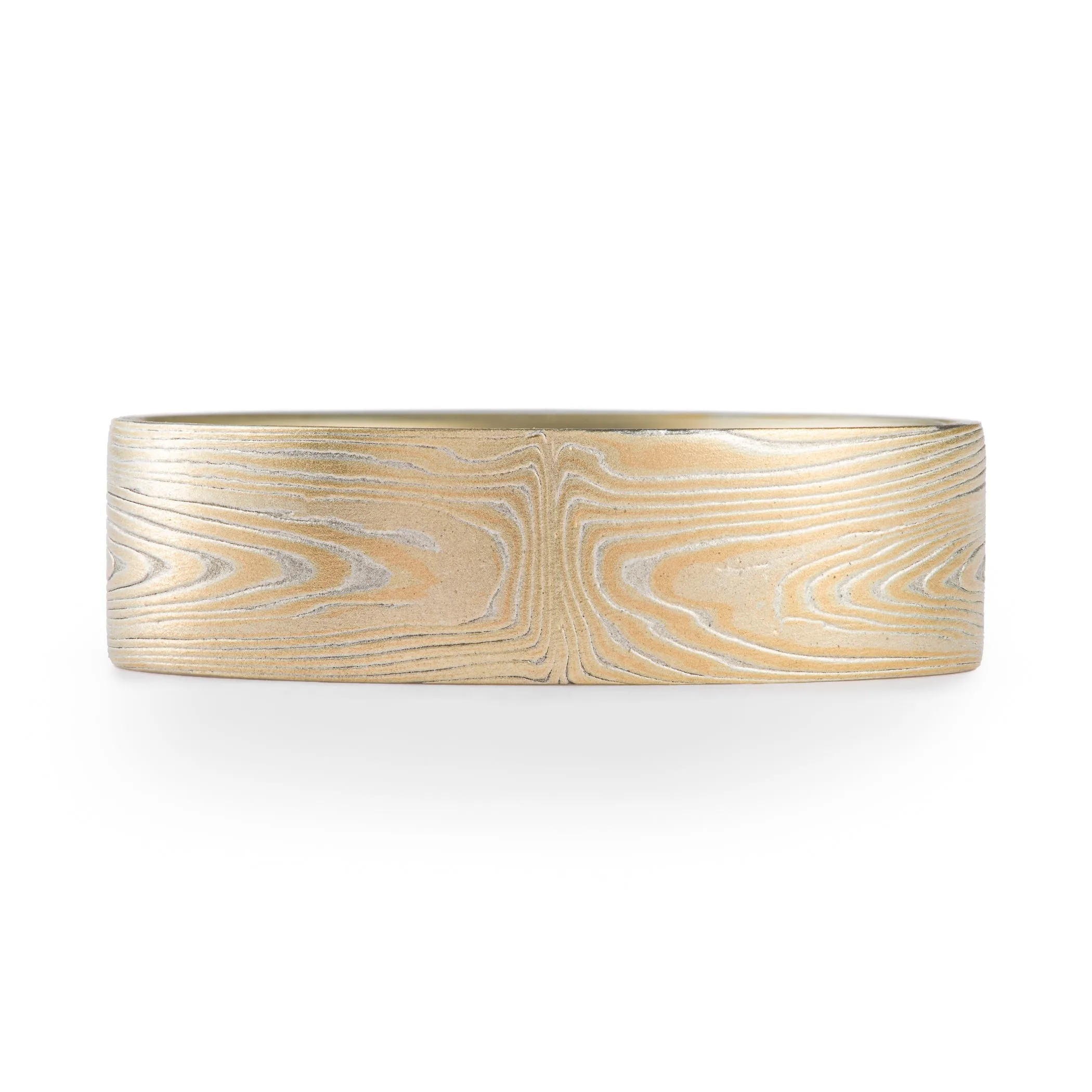 Elegant Wedding Band Set in Spark Palette and Vortex Pattern