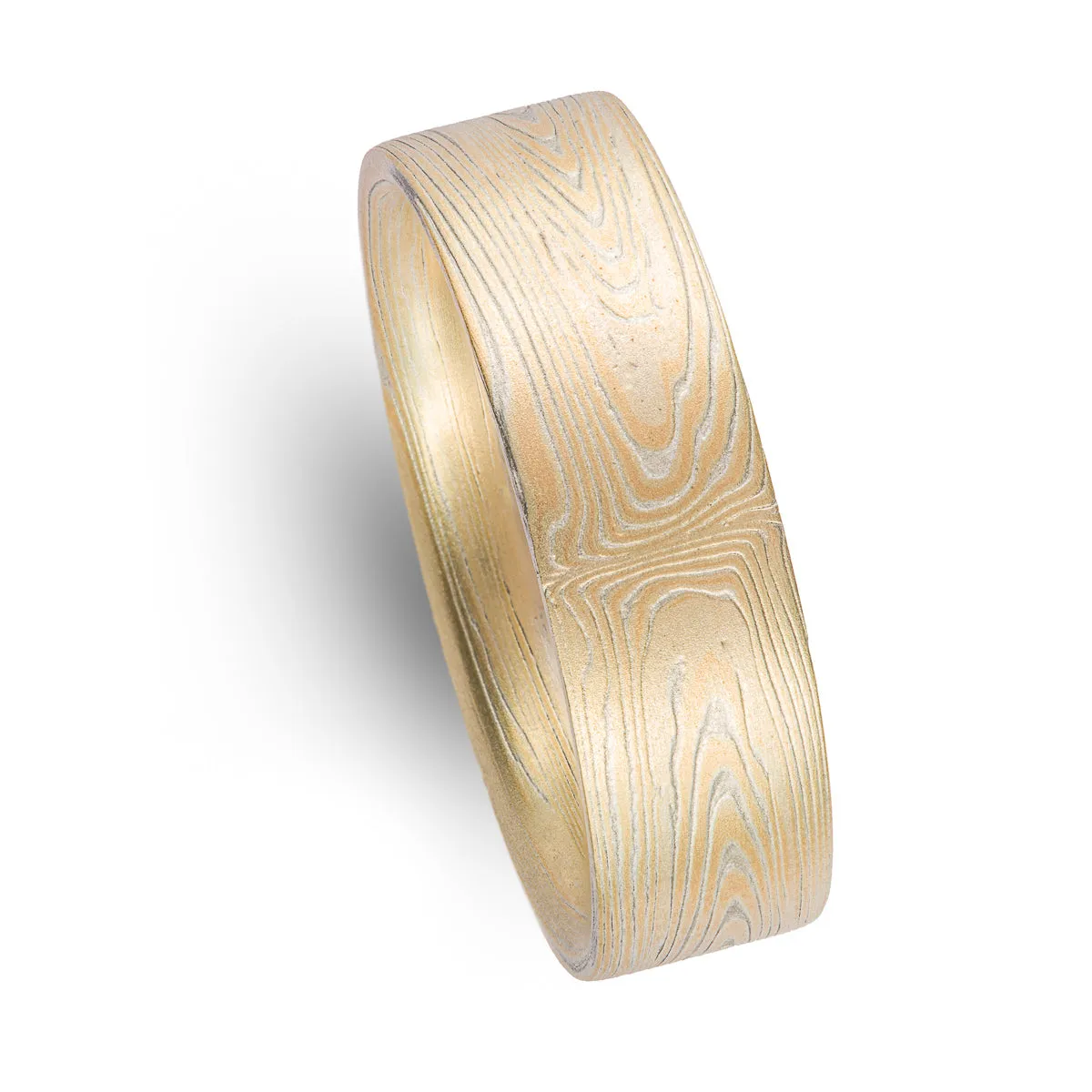 Elegant Wedding Band Set in Spark Palette and Vortex Pattern