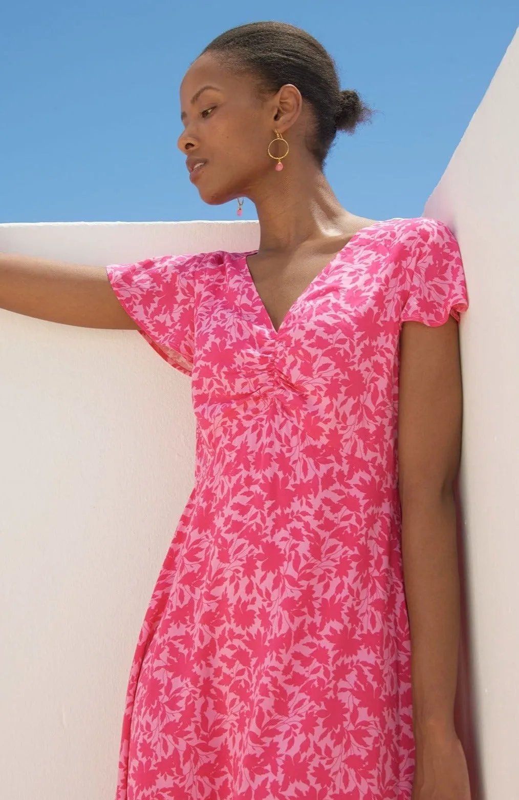 Felicity EcoVero™ Dress | Pink/Pink