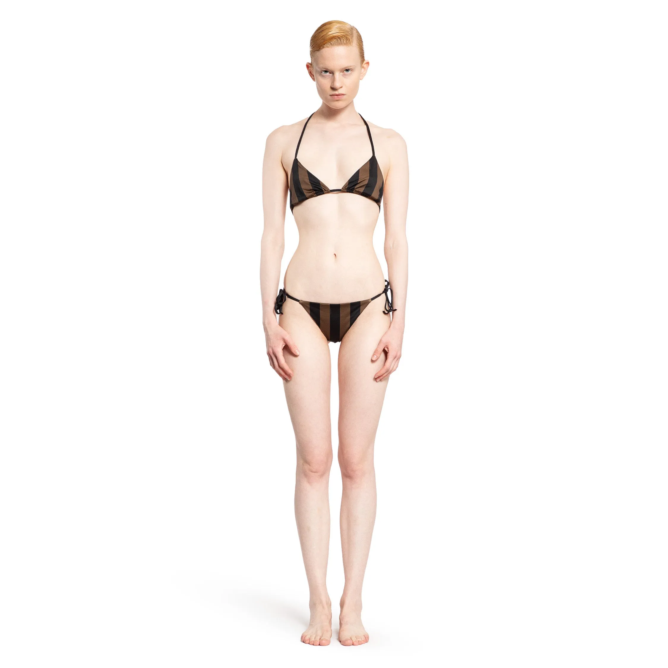 FENDI WOMAN BROWN SWIMWEAR