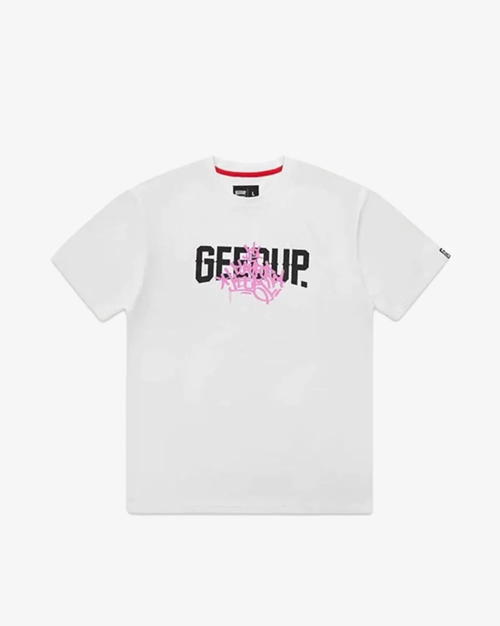 GEEDUP PFK GRAFF TEE WHITE PINK