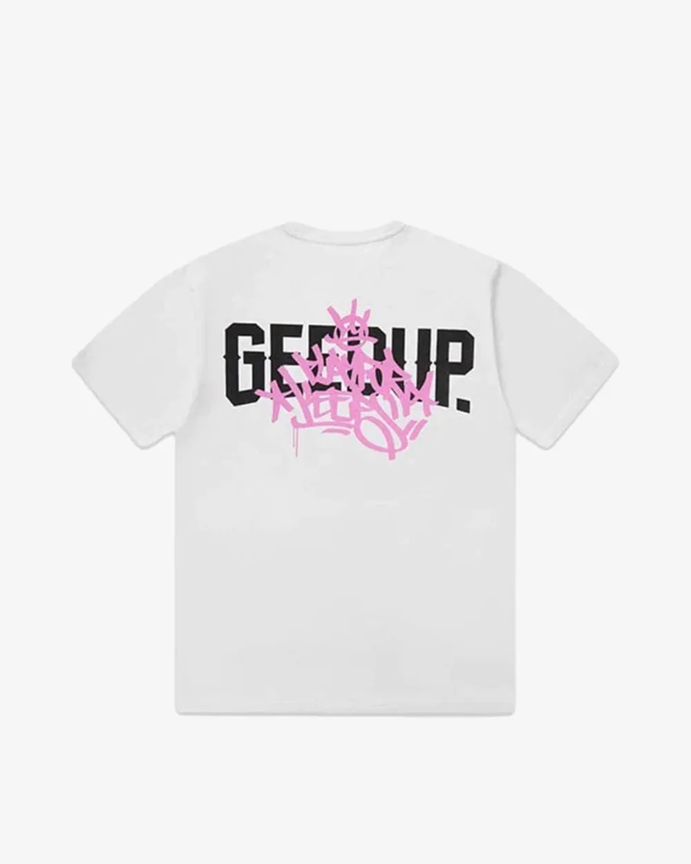 GEEDUP PFK GRAFF TEE WHITE PINK