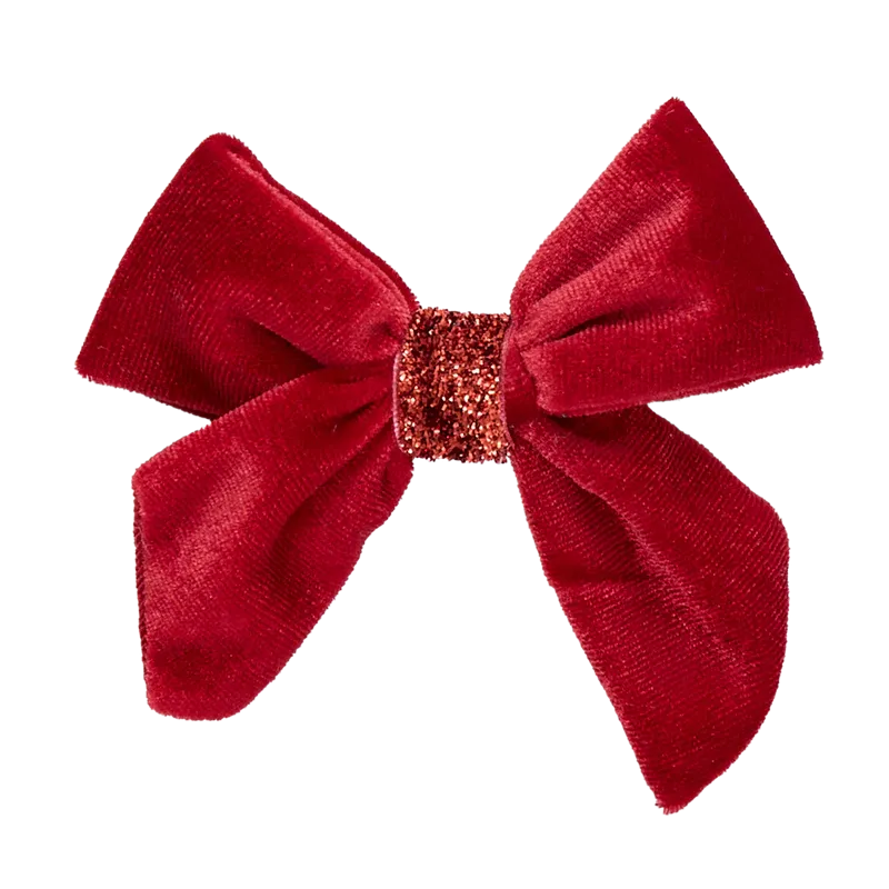 Girls Holiday Clip Bow