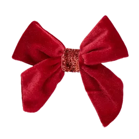 Girls Holiday Clip Bow