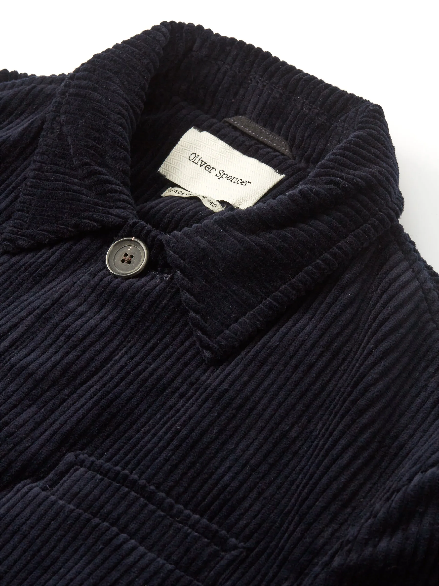 Grandpa Coat Melrose Cord Navy