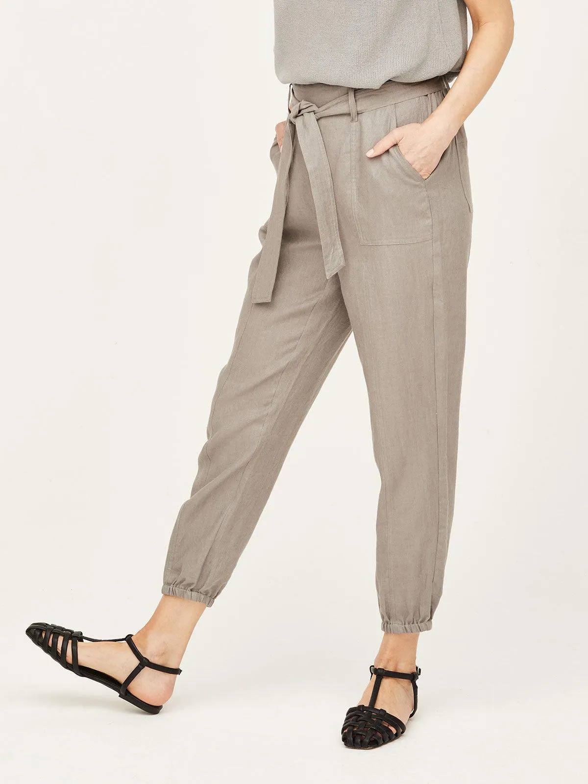 Hadley Hemp Belted Cargo Trousers