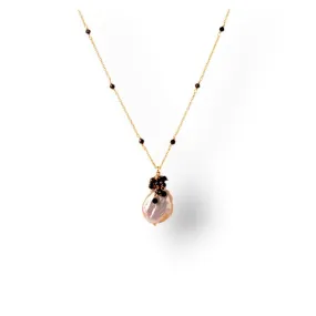 Handmade Tourmaline Pearl Necklace