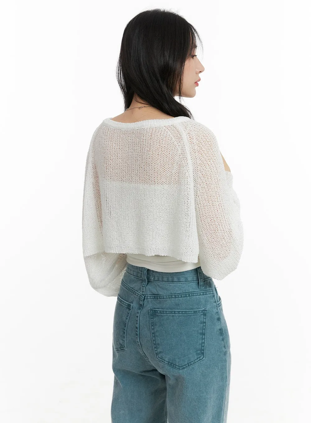 Hollow Out Knit Bolero OM412