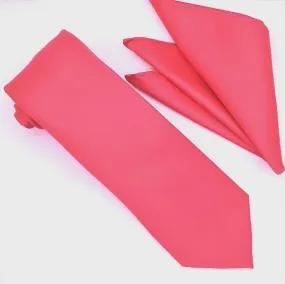 Hot Pink Tie and Hanky Set