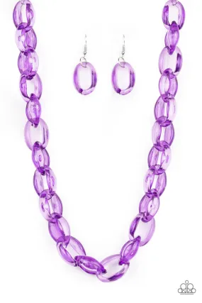 Ice Queen Purple-Necklace