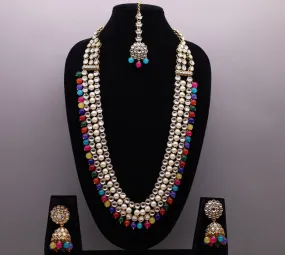 Jasmine Mala Kundan Full Set With Tikka