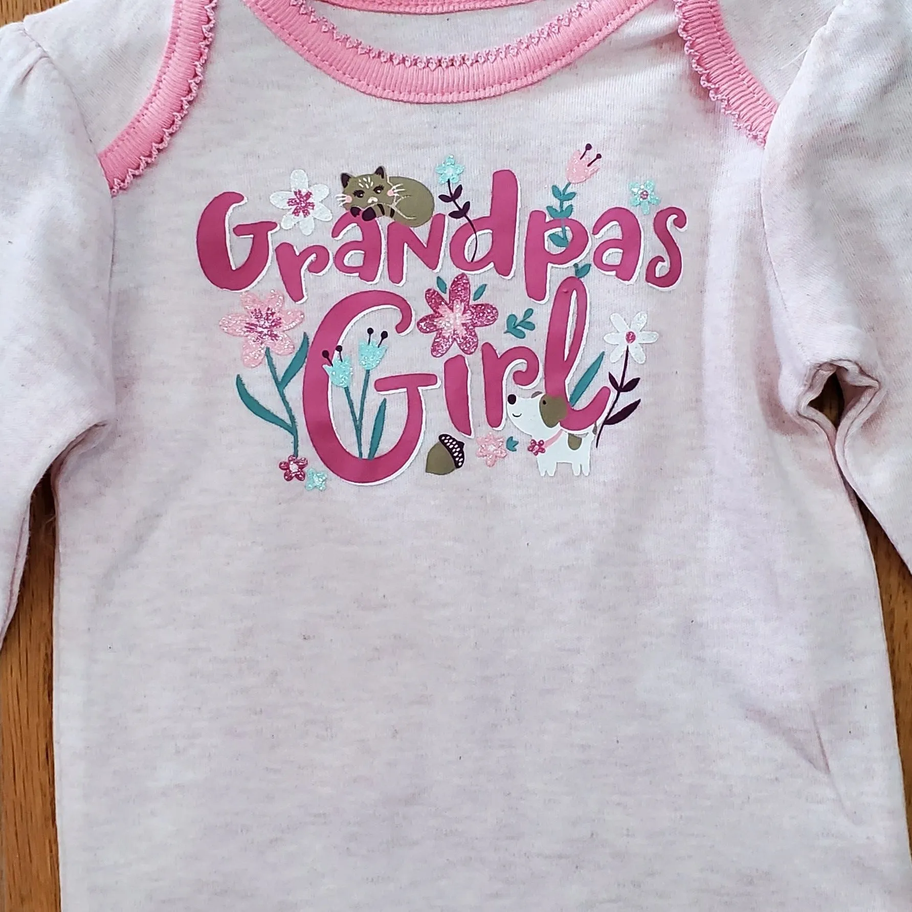 John Deere Grandpa's Girl Long Sleeved Onesie