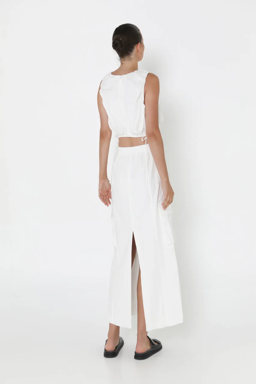 Kasey Midi Skirt | White