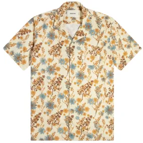 KESTIN Crammond Shirt in Ecru Thistle Print