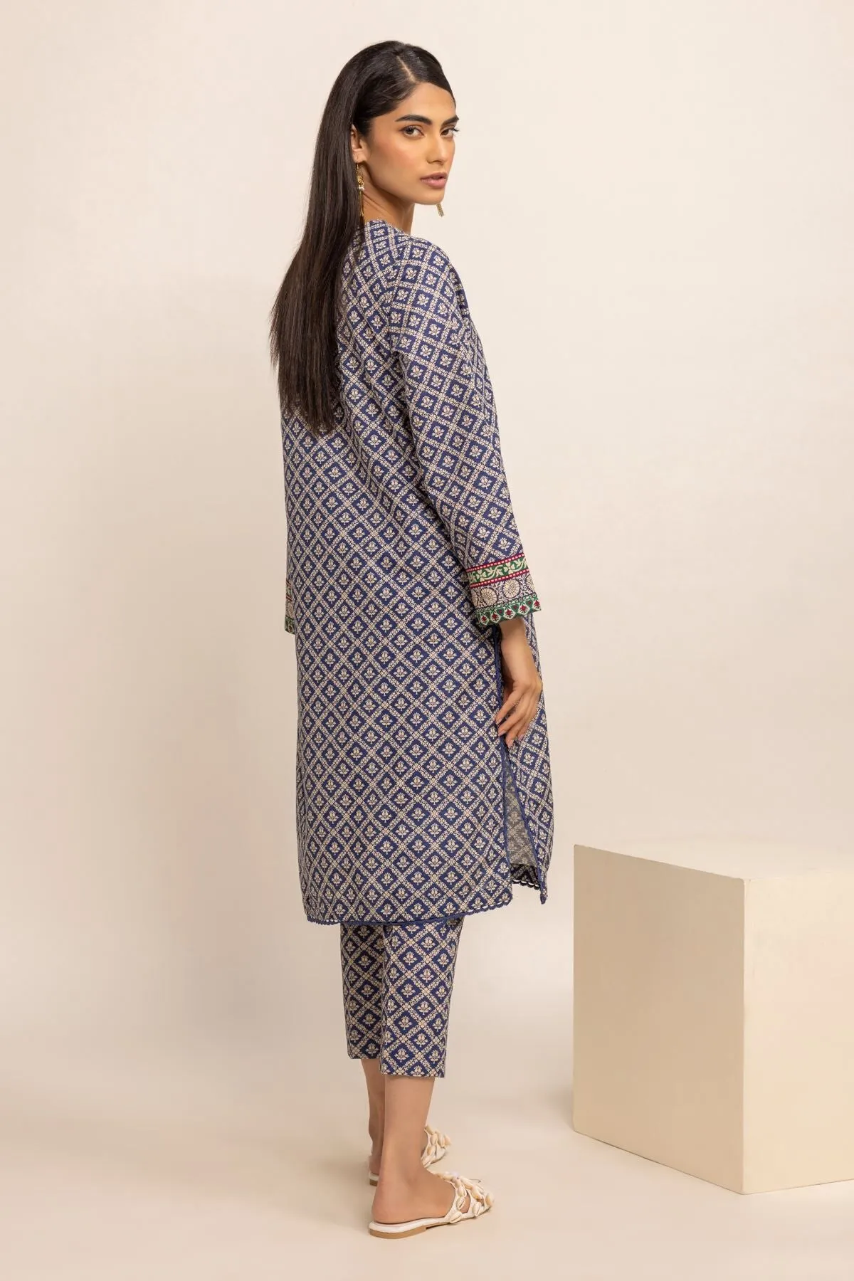 Khaadi Navy Classic Khaddar 2-Piece Suit