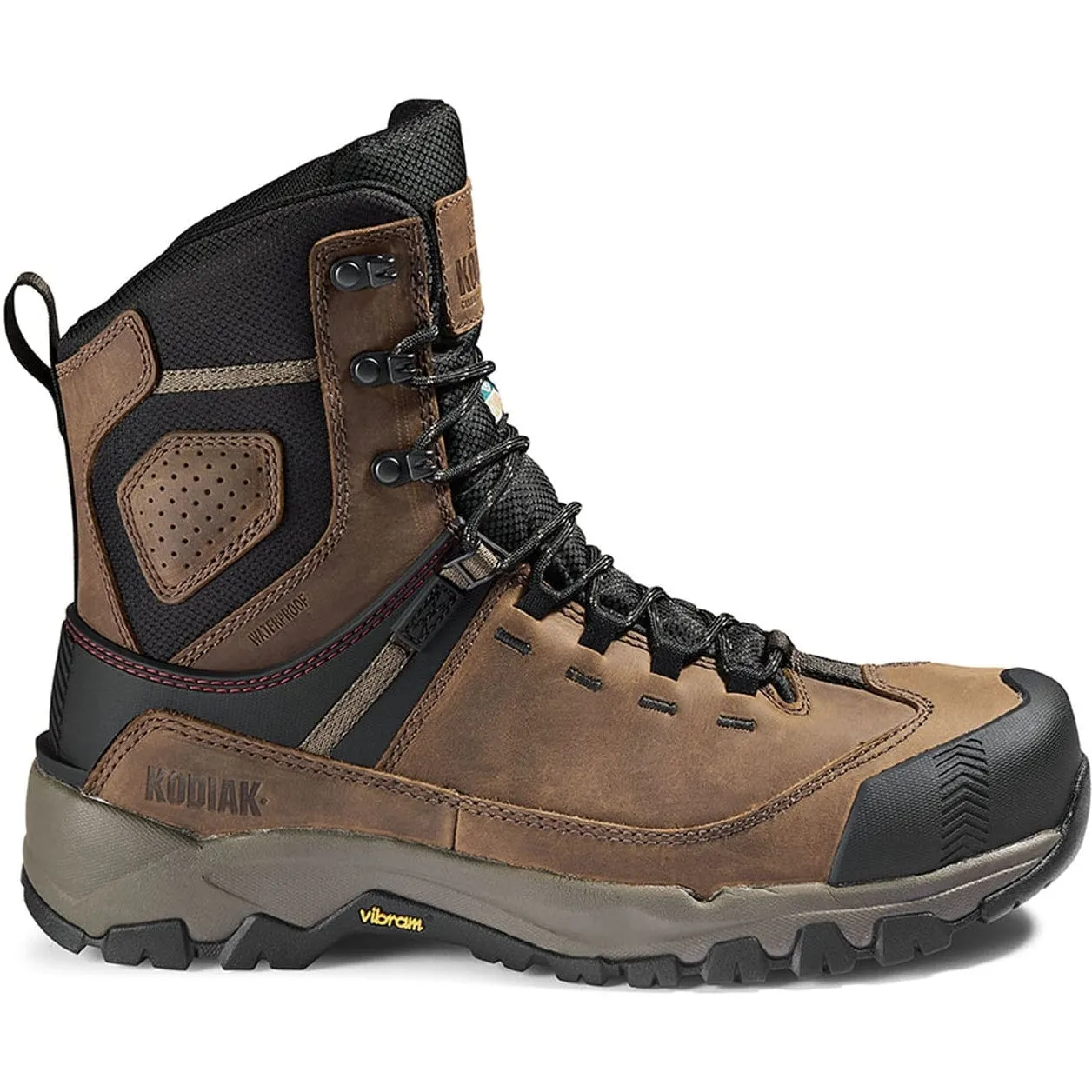 Kodiak Men's Quest Bound 8 Comp Toe WP Safety Work Boot -Brown- 4THHBN