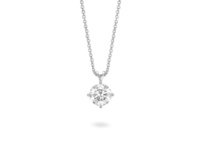 Lab-Grown Diamond 2ct. Round Brilliant Solitaire Pendant | White