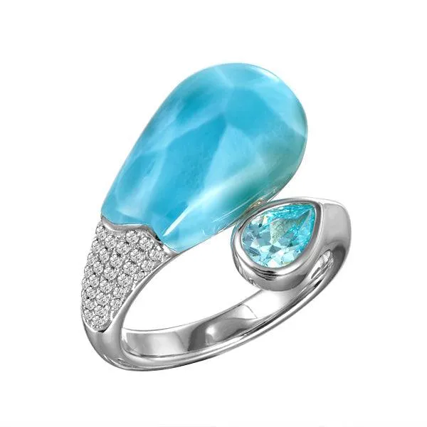 Larimar Atlantis Wrap Ring