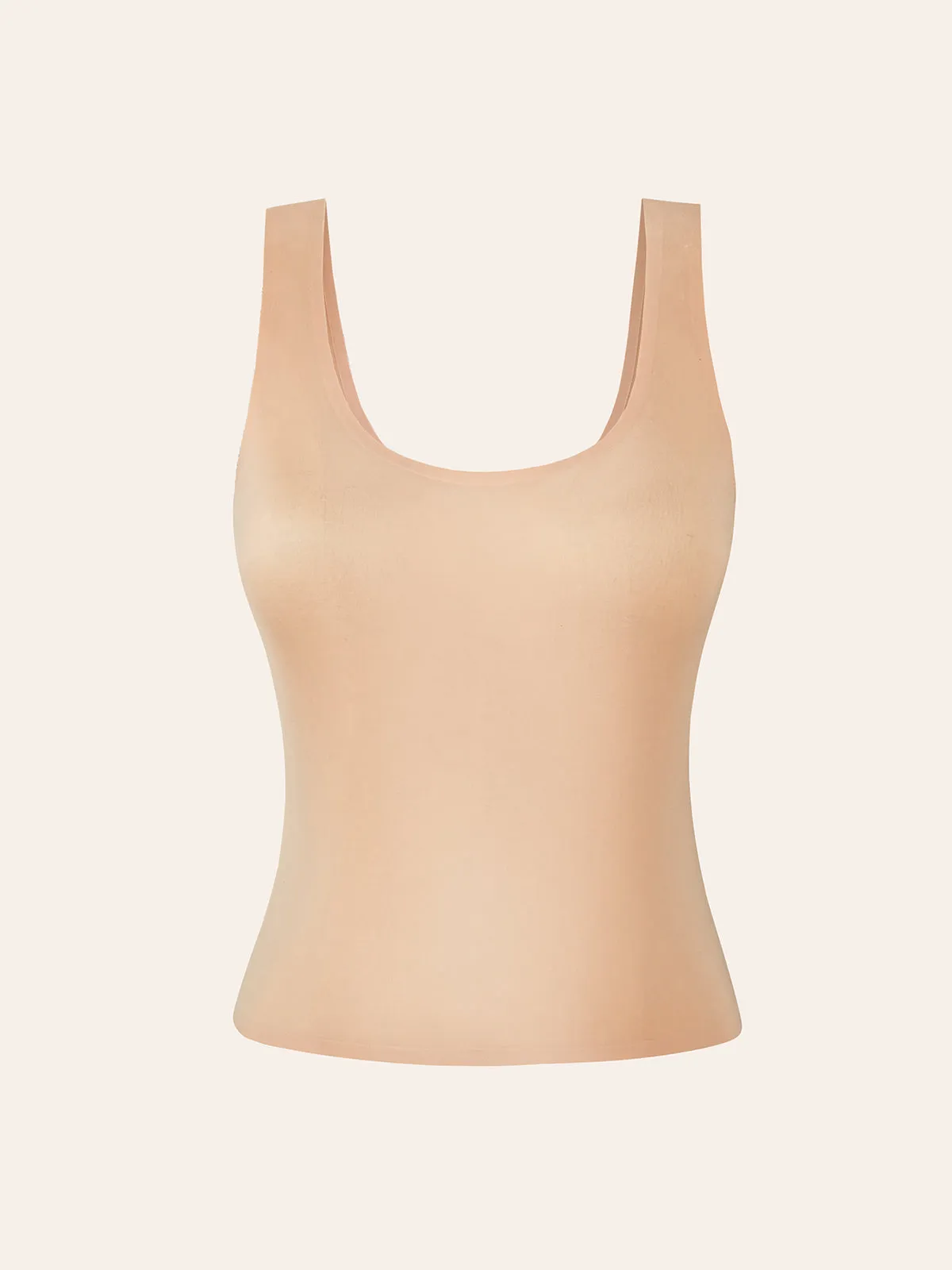 Light Support Luxury Liquid-foundation Scoop Neck Tank