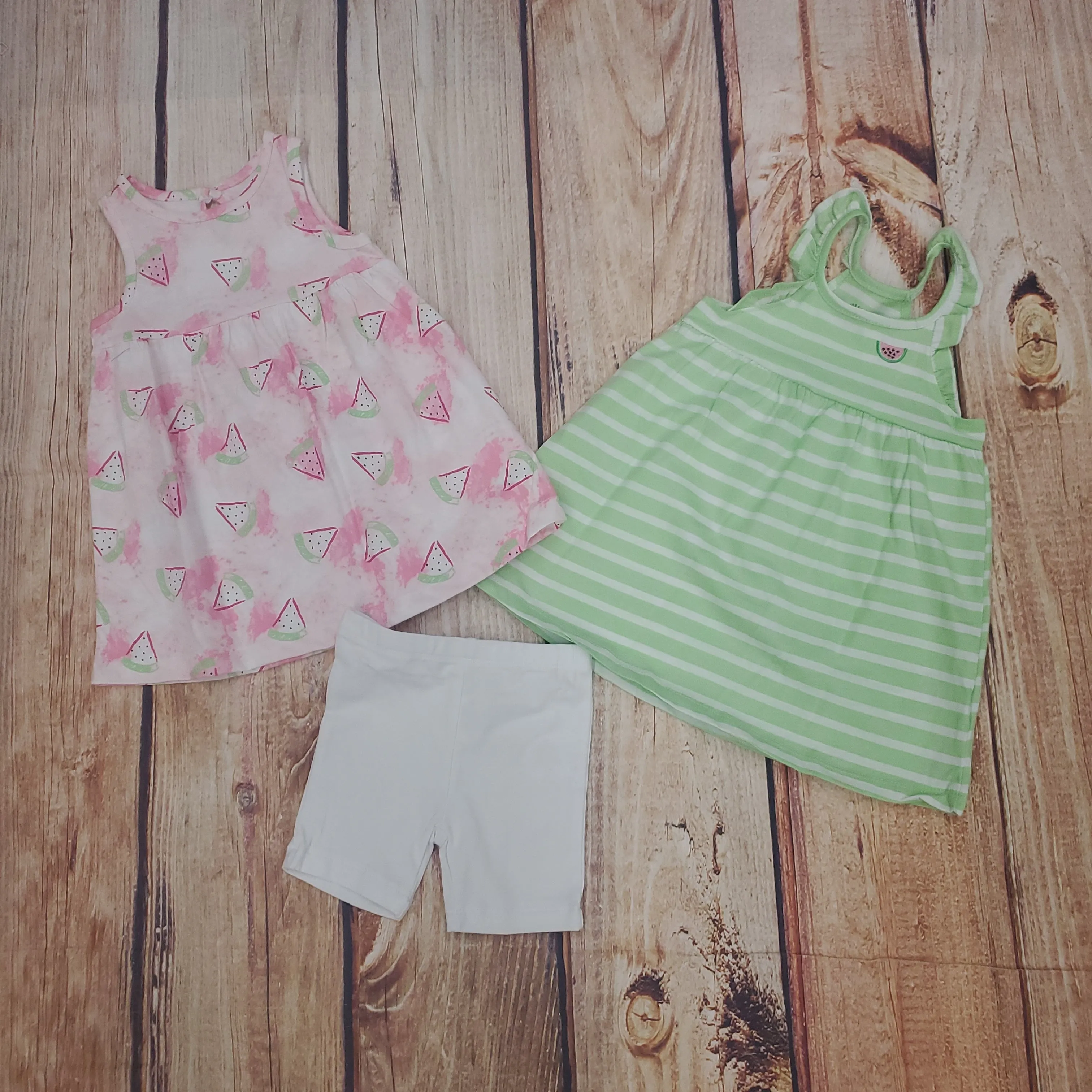 Little Me Watermelon Dress Set