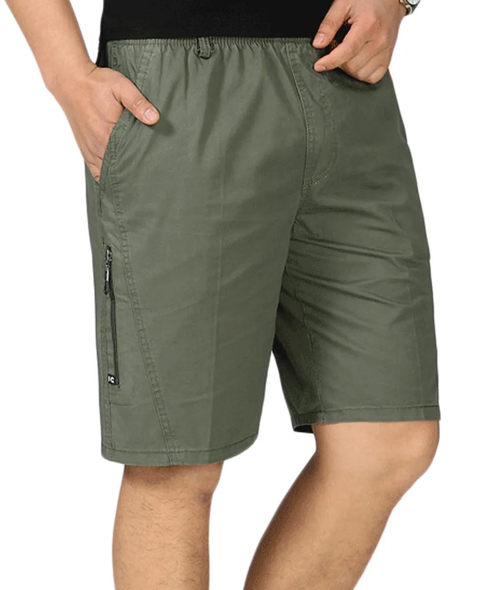 Loose Flat Front Shorts SeaGreen