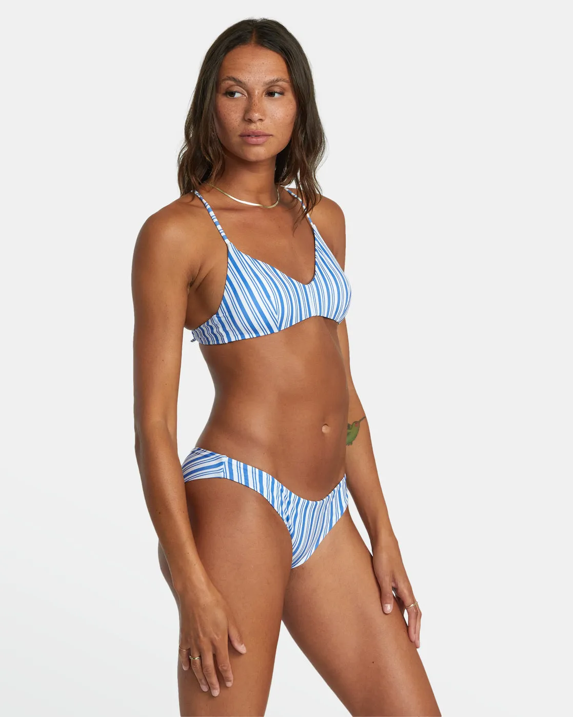 Low-Rise Cheeky Hipster Bikini Bottoms - Blue Yonder