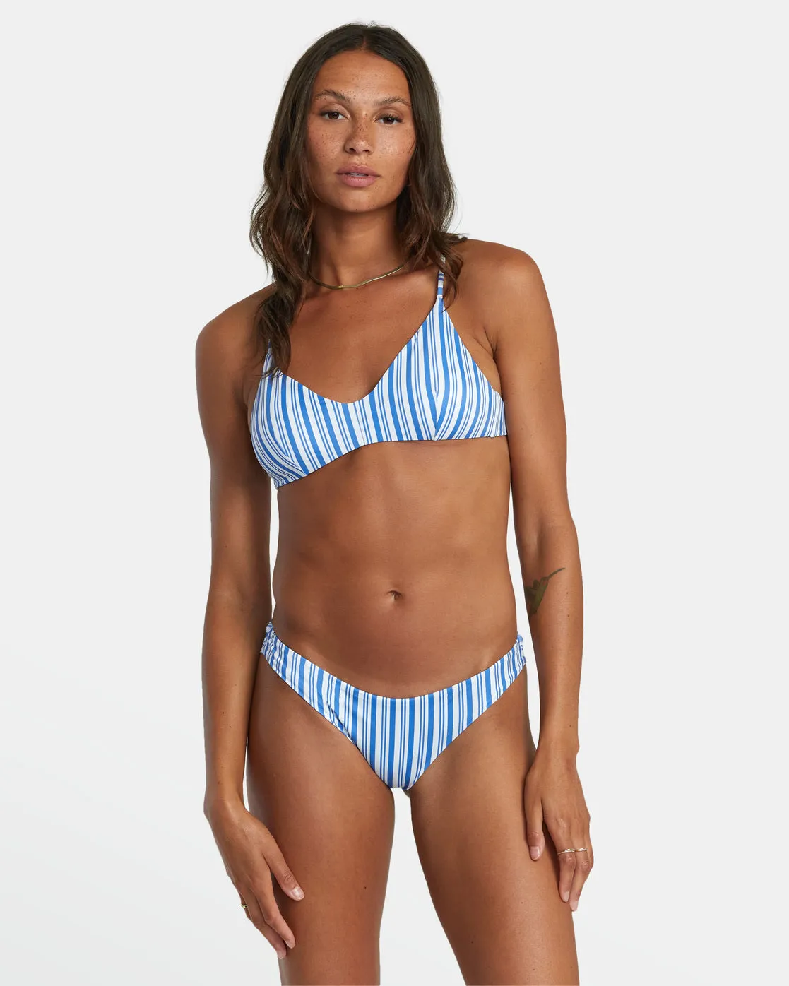 Low-Rise Cheeky Hipster Bikini Bottoms - Blue Yonder