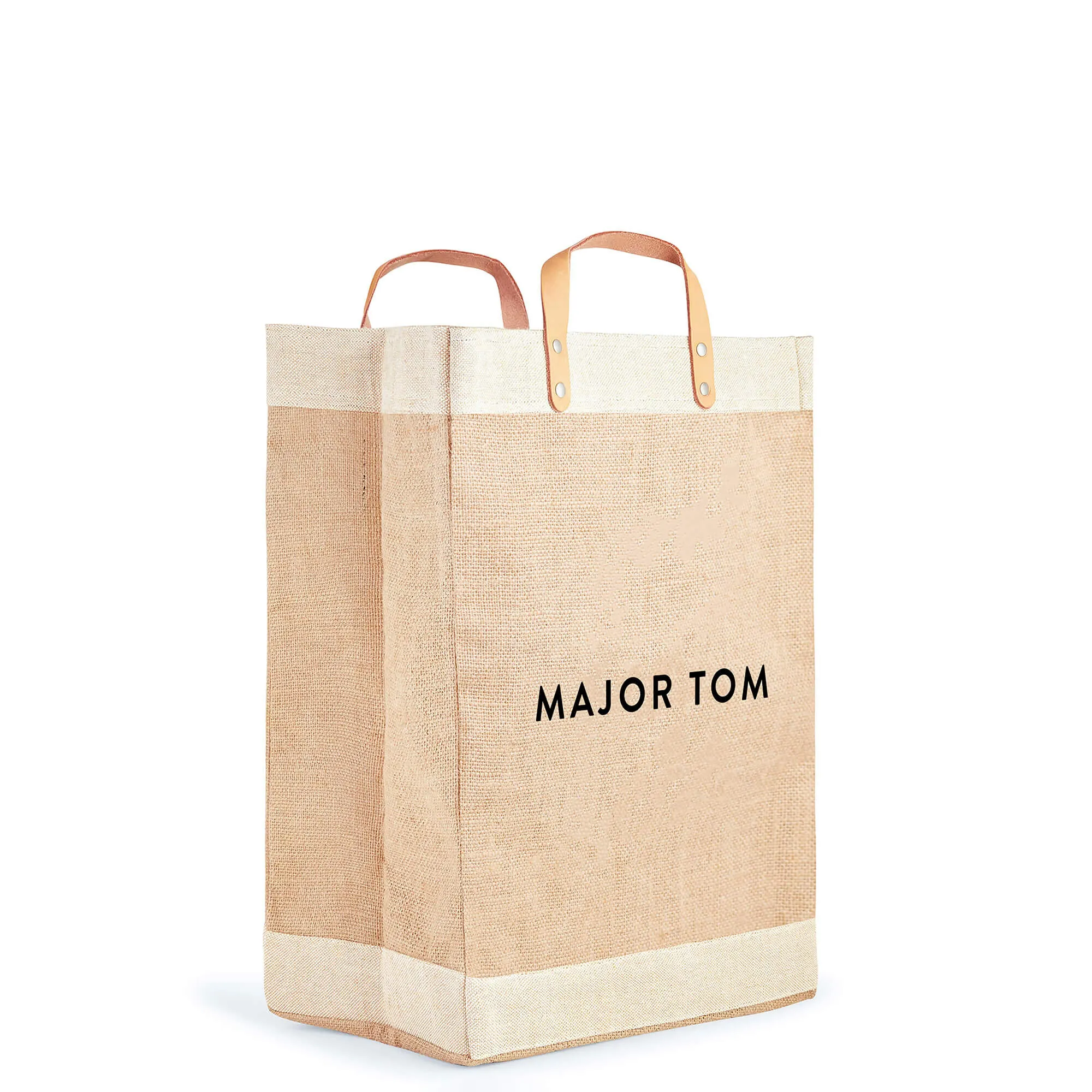 Market Bag in Natural with “MAJOR TOM”