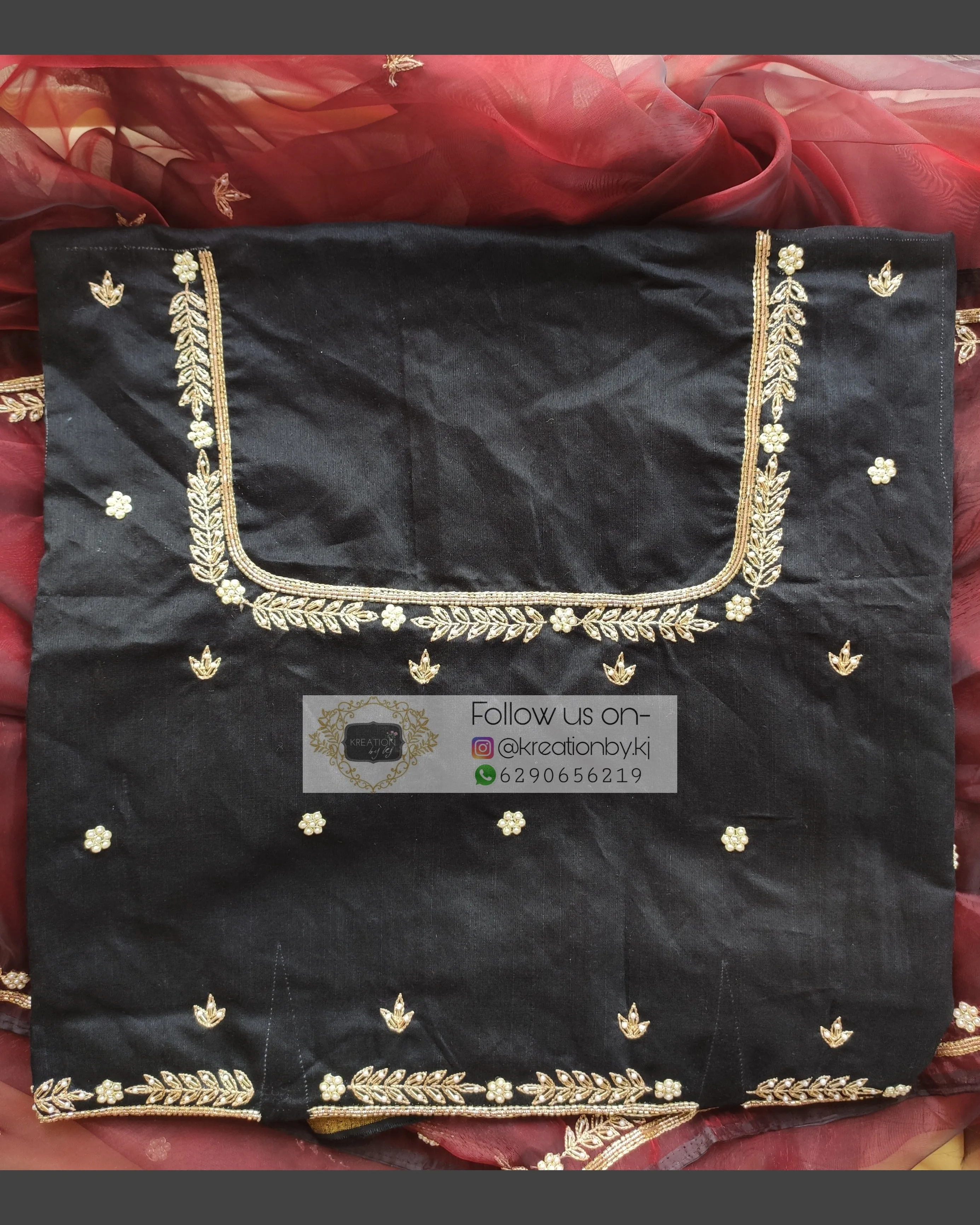 Maroon Glass Tissue Saree With Kasab And Cutdana Border