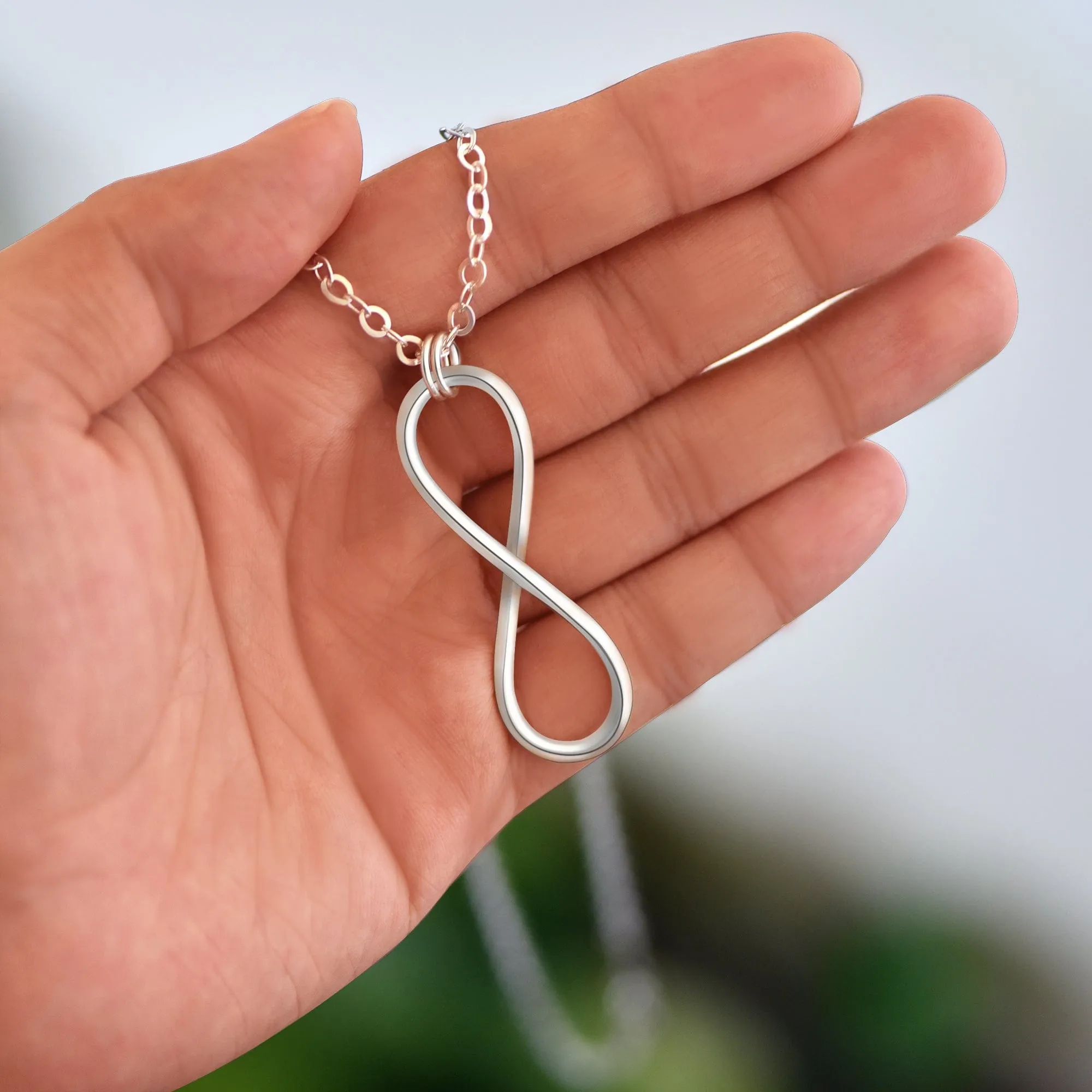 Men Infinity Sterling Silver Pendant