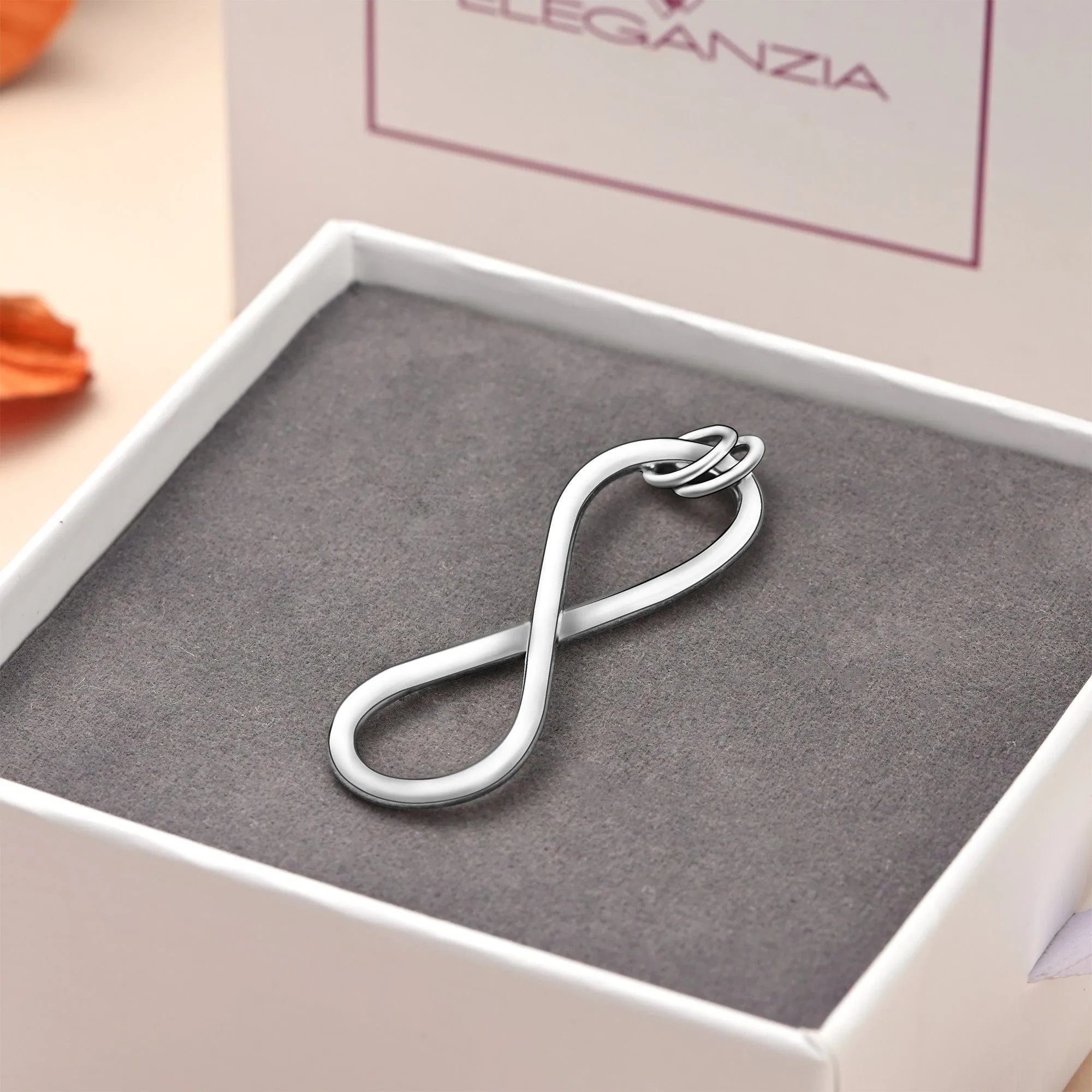 Men Infinity Sterling Silver Pendant