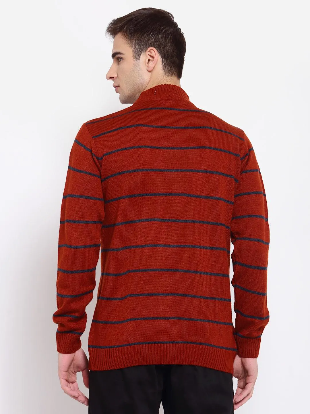 Men Striped Pullover