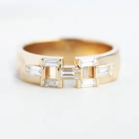 Men'S Diamond Band With Baguette Diamonds