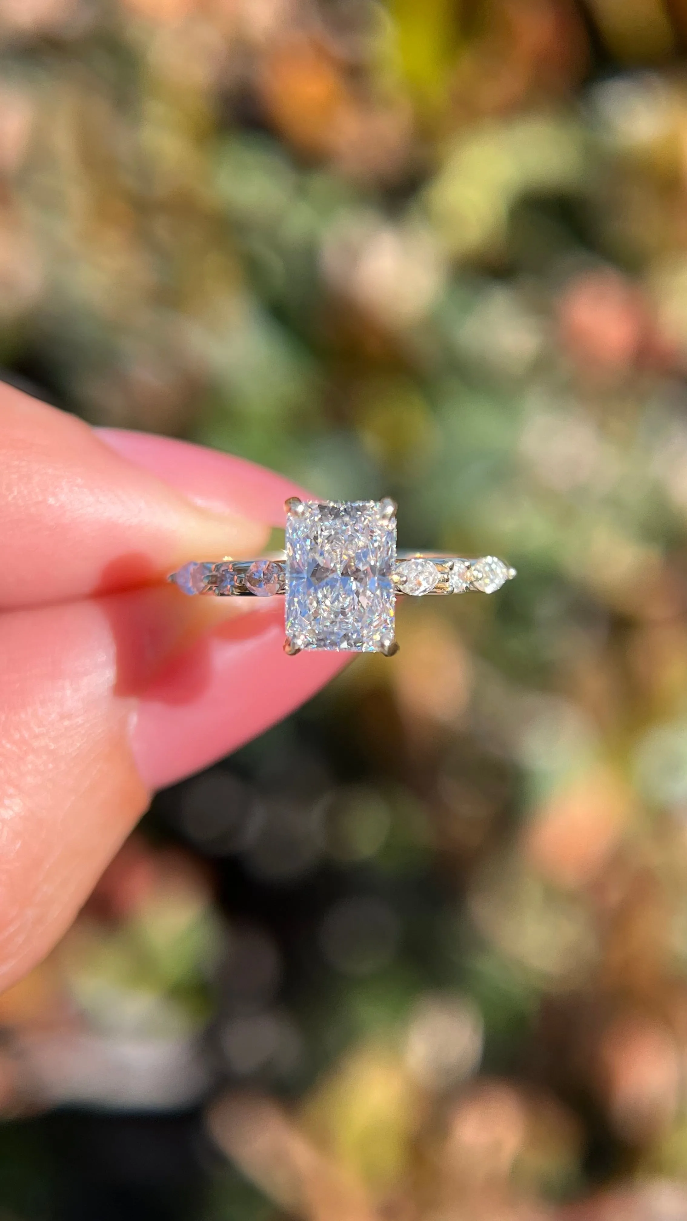 Mina 1.39ct F-VS1 Radiant Lab Diamond