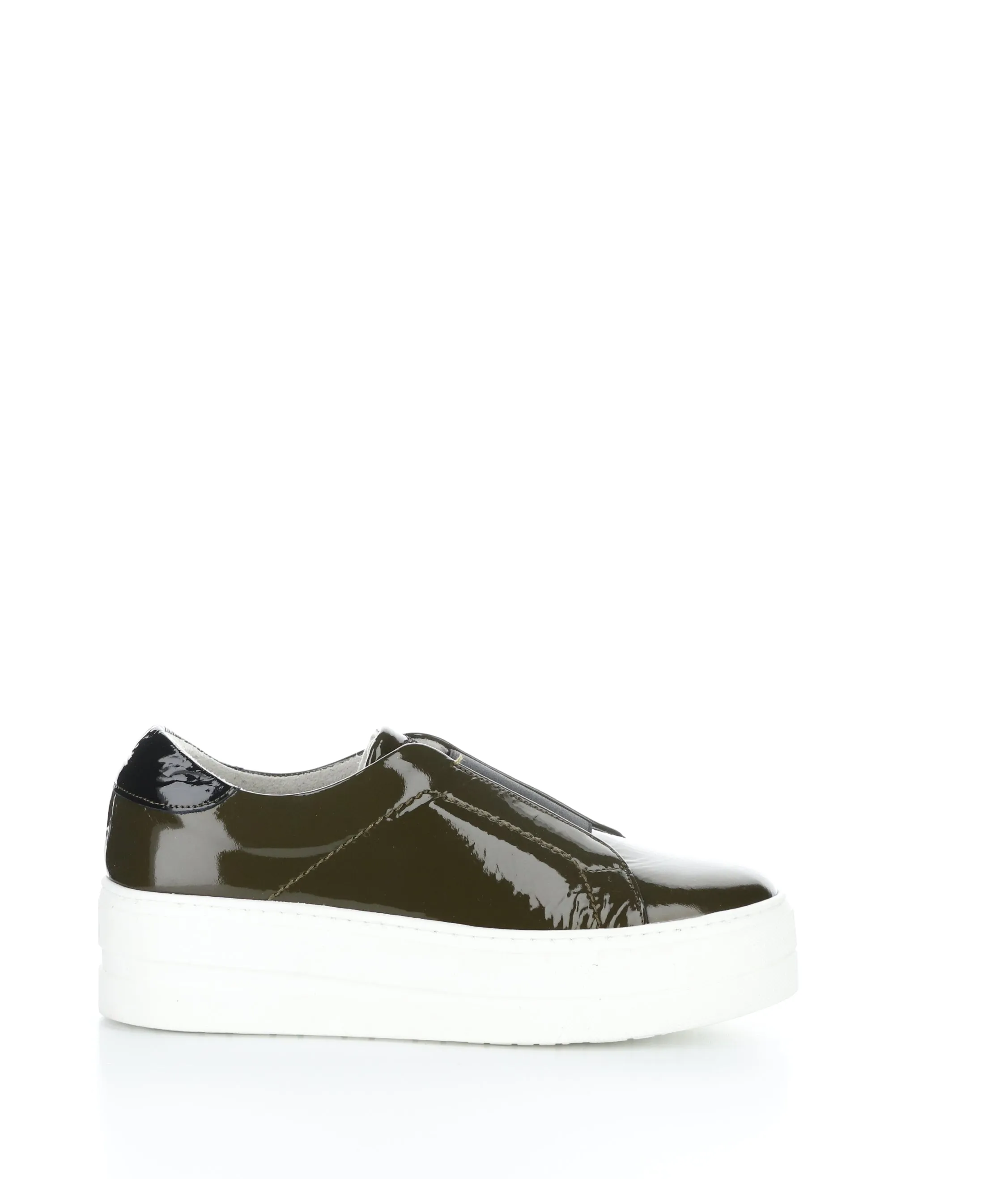 MONA OLIVE/BLACK Elasticated Shoes