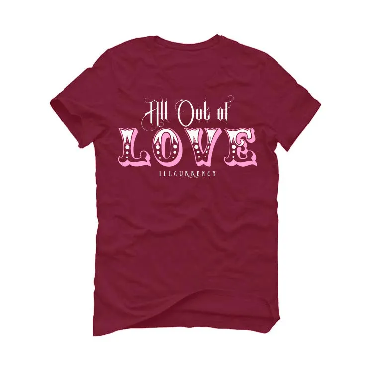 Nike Dunk Low "Valentine's Day" 2023 Maroon T-Shirt (All out of love)