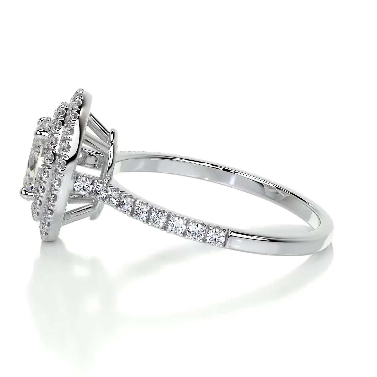 Nora Diamond Engagement Ring -18K White Gold