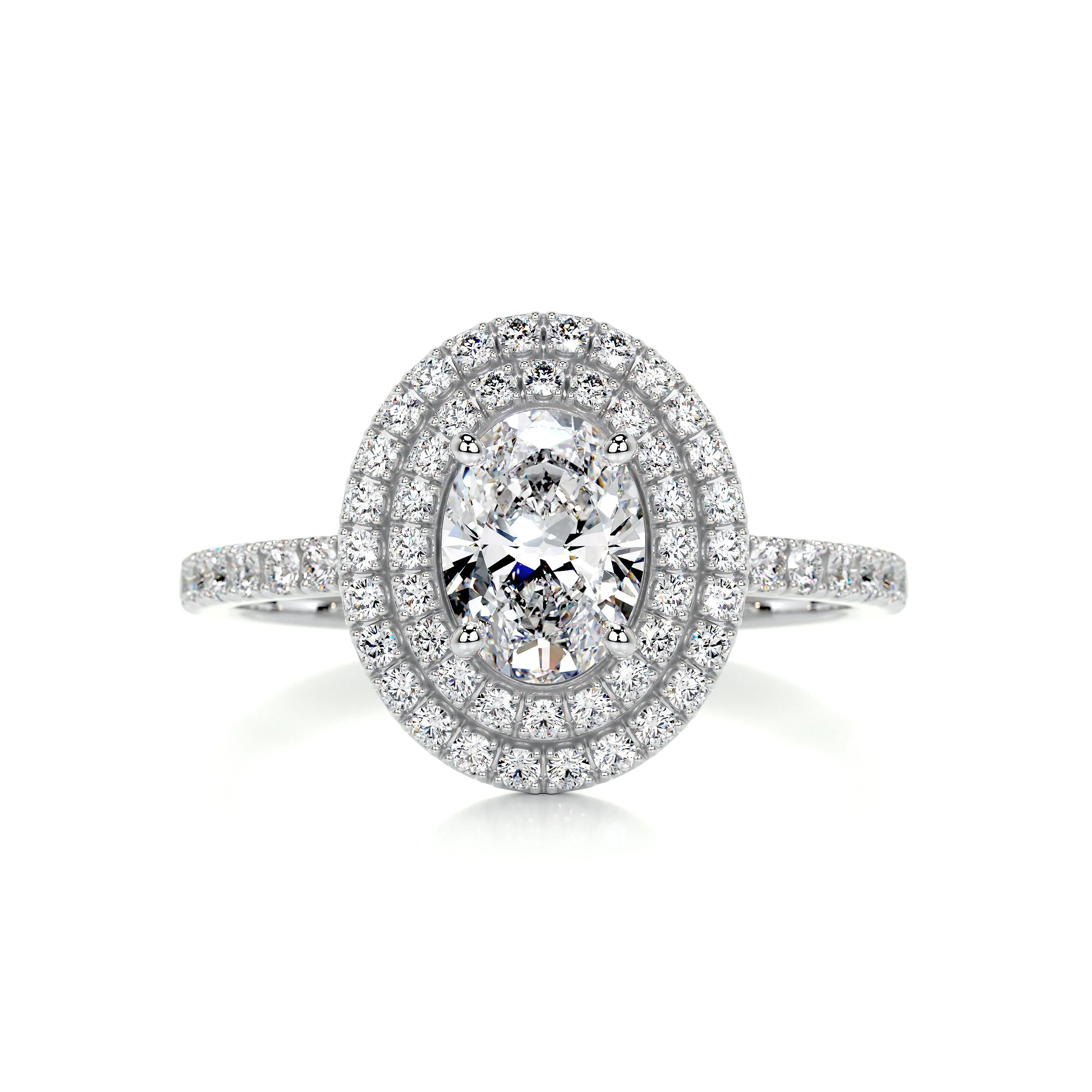 Nora Diamond Engagement Ring -18K White Gold