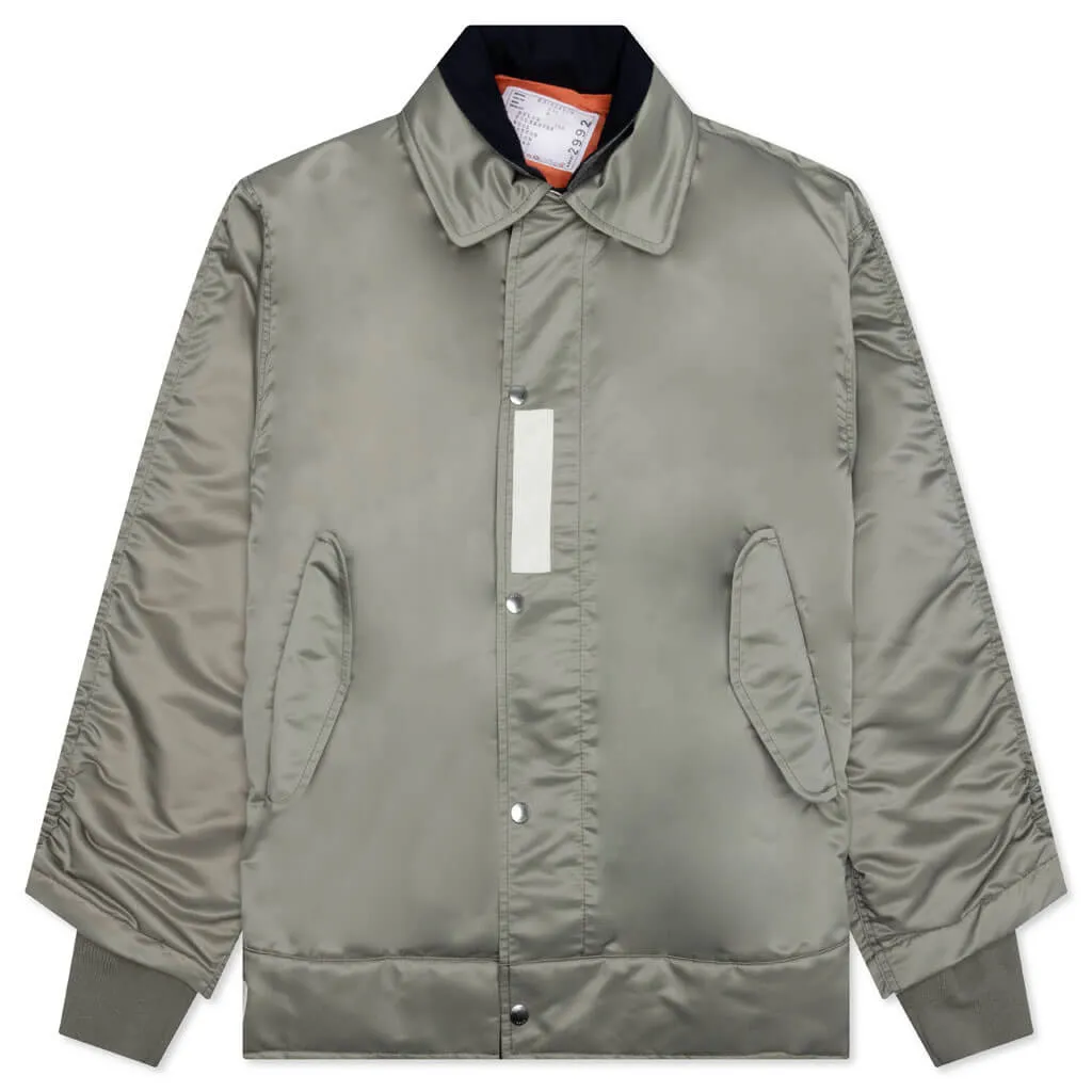 Nylon Twill Blouson - Light Khaki