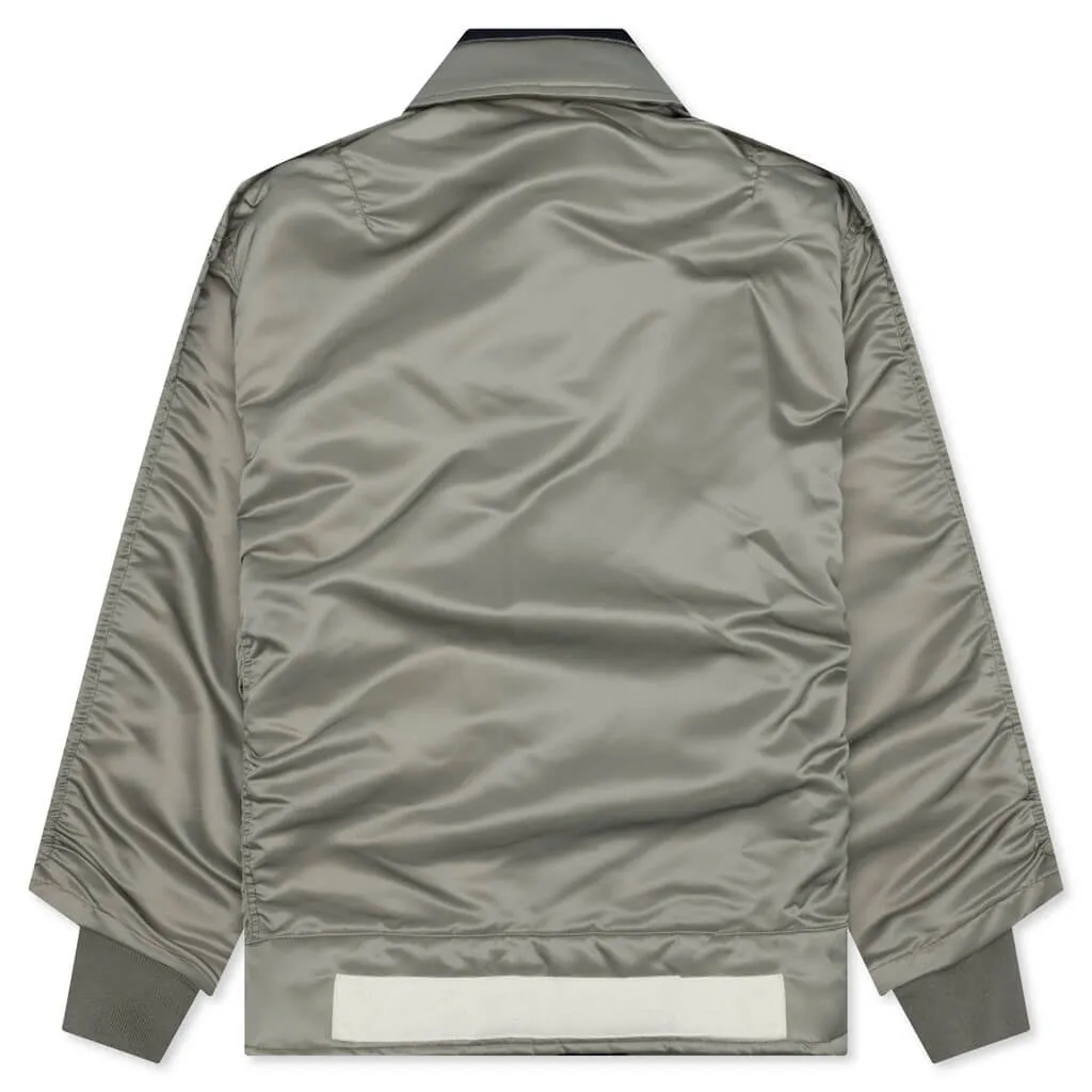 Nylon Twill Blouson - Light Khaki