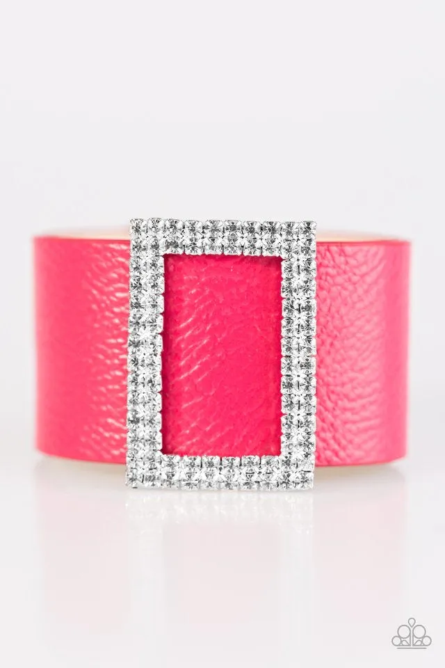 Paparazzi Accessories  - STUNNING For You #B105 - Pink Bracelet