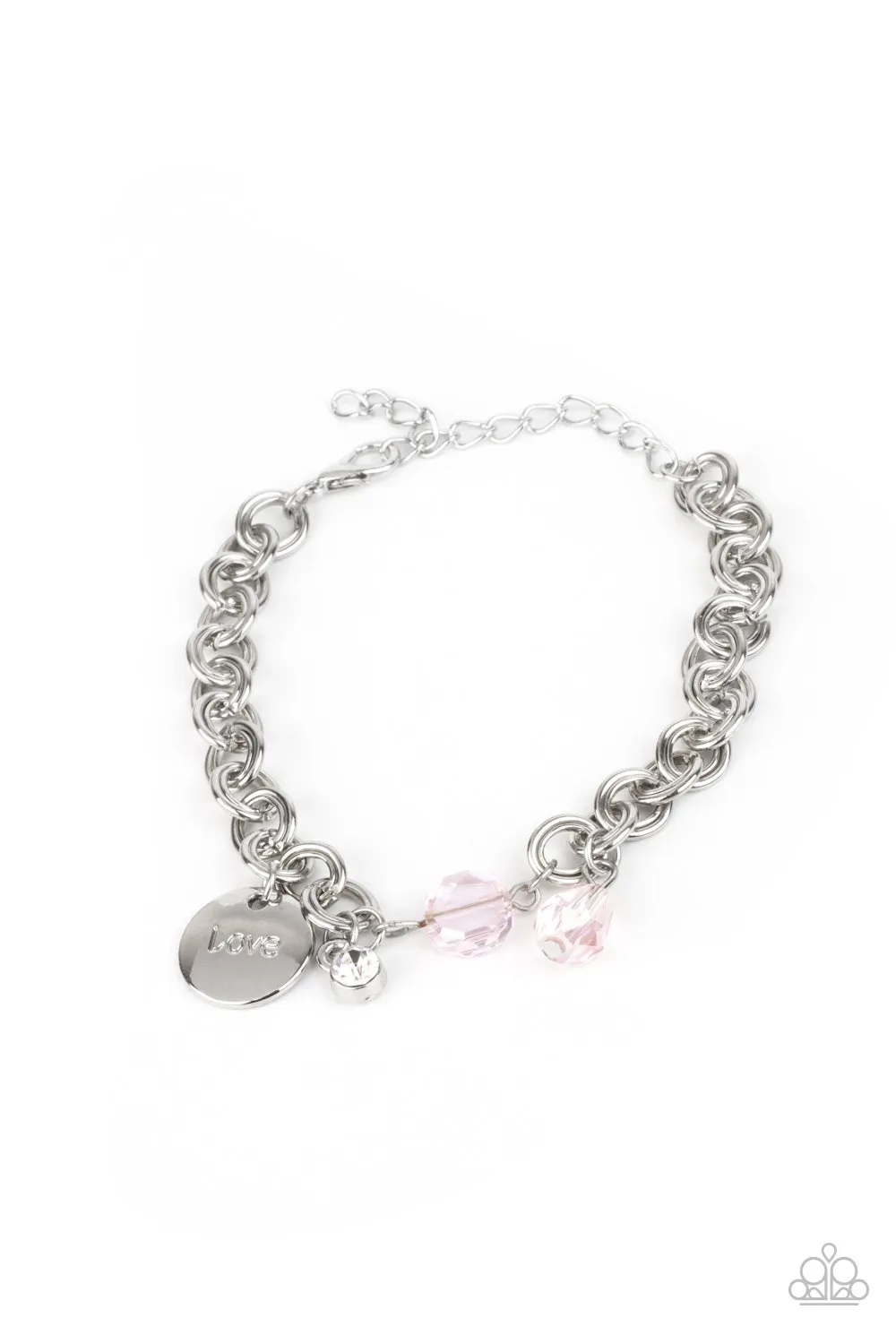 Paparazzi Lovable Luster - Pink Bracelet