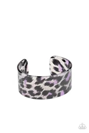 Paparazzi Top Cat - Purple Cuff Bracelet