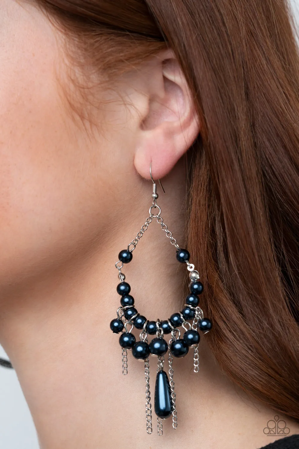 Party Planner Posh Blue-Earrings