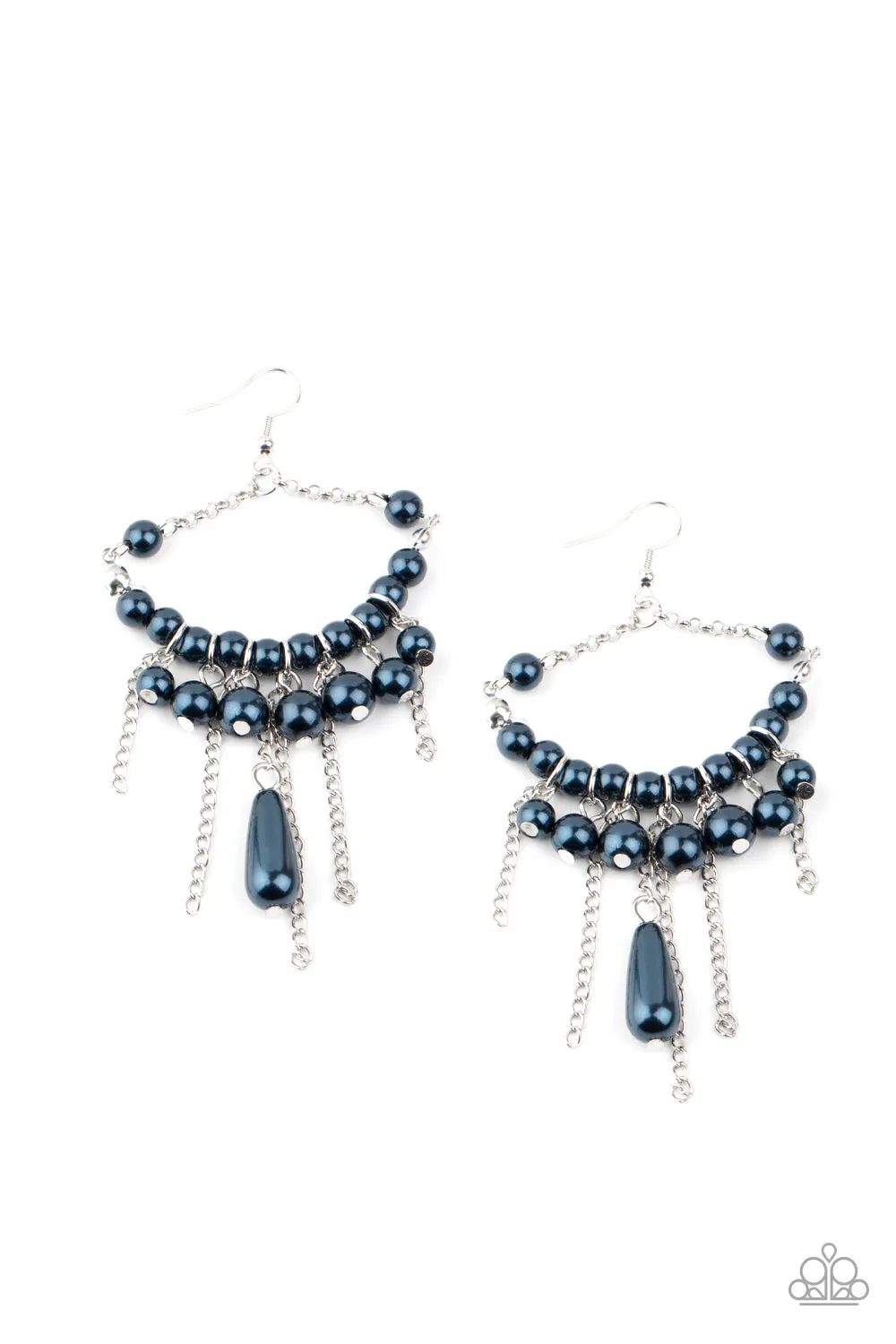 Party Planner Posh Blue-Earrings