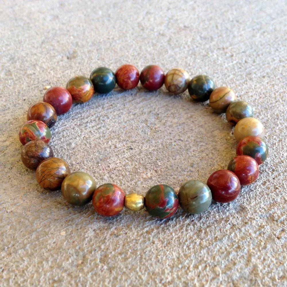 Picasso Jasper Mala Bracelet