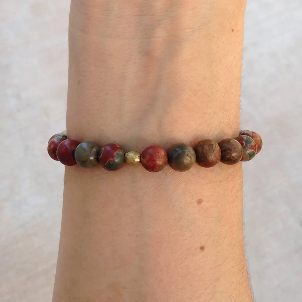 Picasso Jasper Mala Bracelet