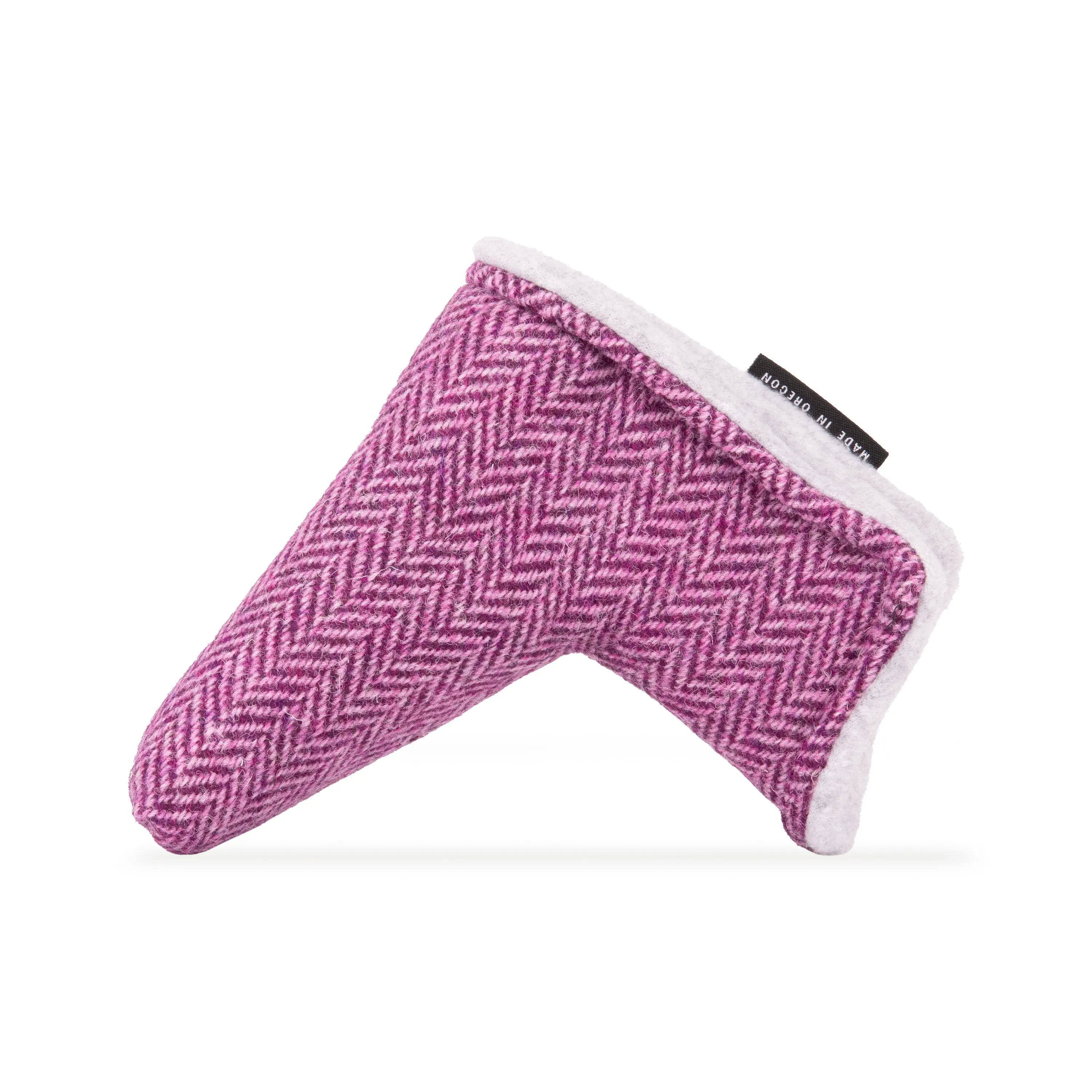 Pink Harris Tweed Blade Putter Cover