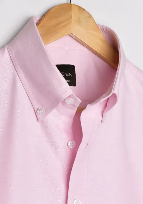 PINK PINPOINT OXFORD SHIRT